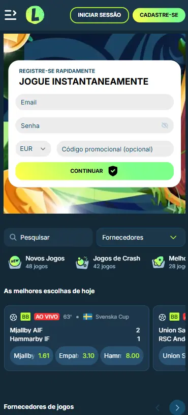 Mockup mobile do Lolo Casino com wagering x30 mais baixo do top editorial 2026 e 2000 slots auditados em fase de estabelecimento